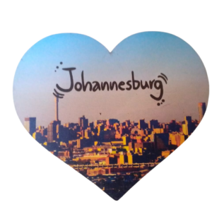 I love Johannesburg Heart Shaped Fridge Magnet